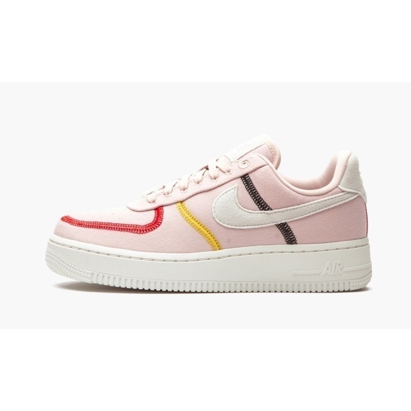 Nike Pink Stitched Canvas Air Force 1 “07 Sz. 8​​​​​​​​​​​​